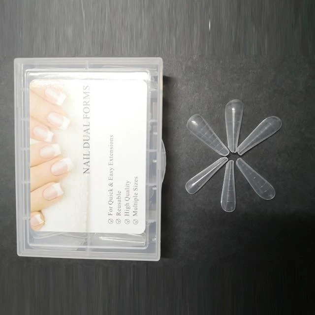 Duale Nagelformen, French False Tips Builder, Poly UV-Nagelgel-System, Acryl-Nagelkunst-Dekorationen, lange vollständige Abdeckung, einfache Werkzeuge