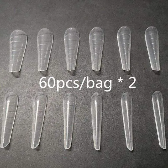 Duale Nagelformen, French False Tips Builder, Poly UV-Nagelgel-System, Acryl-Nagelkunst-Dekorationen, lange vollständige Abdeckung, einfache Werkzeuge