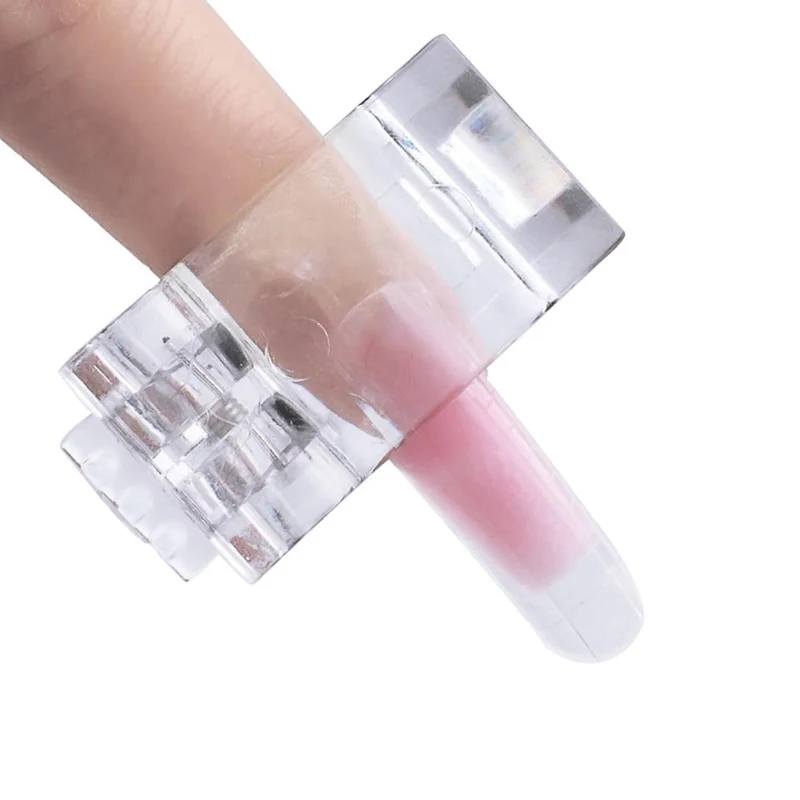 5 Stücke Nagel Tipps Clip Schnell Gebäude Poly UV Builder Gel Assistent Werkzeug DIY Maniküre Kunststoff Verlängerung Klemme