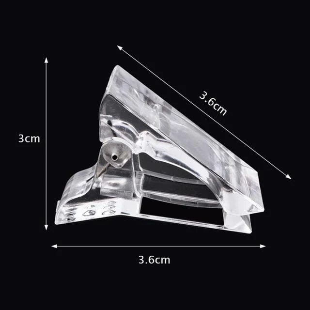 5 Stücke Nagel Tipps Clip Schnell Gebäude Poly UV Builder Gel Assistent Werkzeug DIY Maniküre Kunststoff Verlängerung Klemme