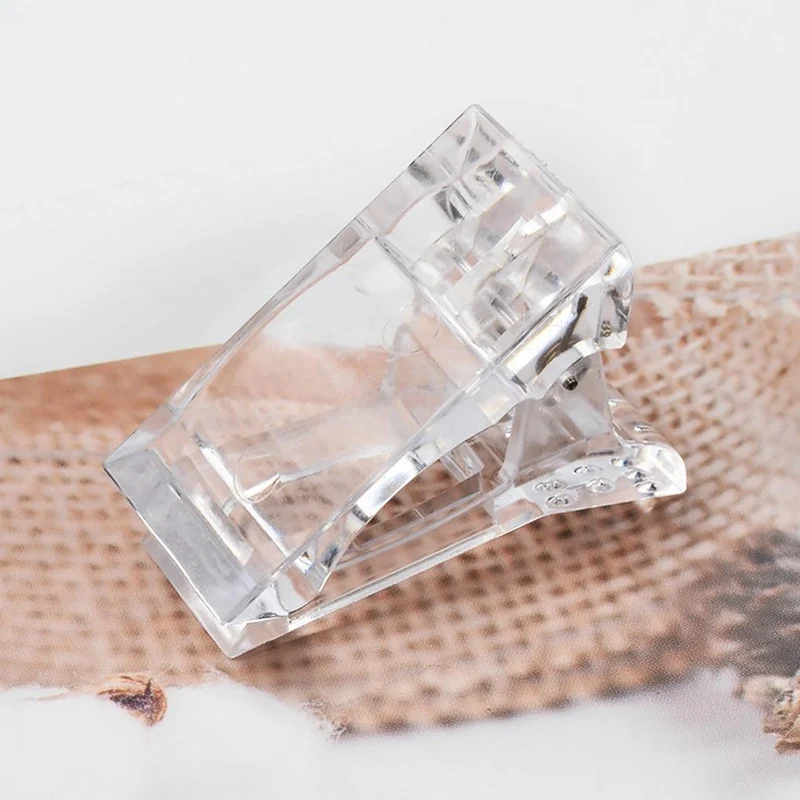 5 Stücke Nagel Tipps Clip Schnell Gebäude Poly UV Builder Gel Assistent Werkzeug DIY Maniküre Kunststoff Verlängerung Klemme