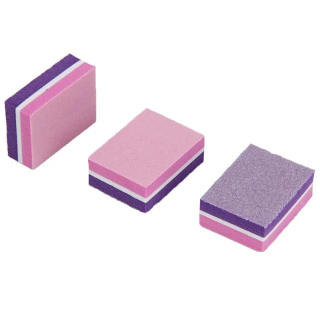 500 Teile/los Mini Nagel Datei 100/180 Einweg Nagel Puffer Block Großhandel Bunte Kleine Maniküre Werkzeuge Datei Zubehör
