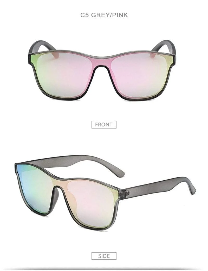 Quadratische polarisierte Sonnenbrille Männer Frauen Fashion Square männliche Sonnenbrille Marke Design einteilige Linse Brille UV400