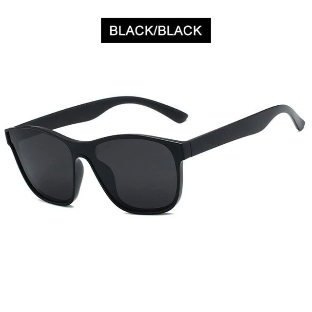 Quadratische polarisierte Sonnenbrille Männer Frauen Fashion Square männliche Sonnenbrille Marke Design einteilige Linse Brille UV400