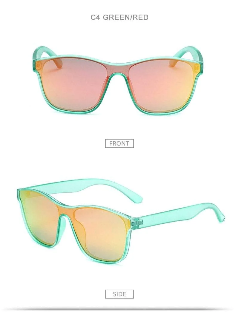 Quadratische polarisierte Sonnenbrille Männer Frauen Fashion Square männliche Sonnenbrille Marke Design einteilige Linse Brille UV400