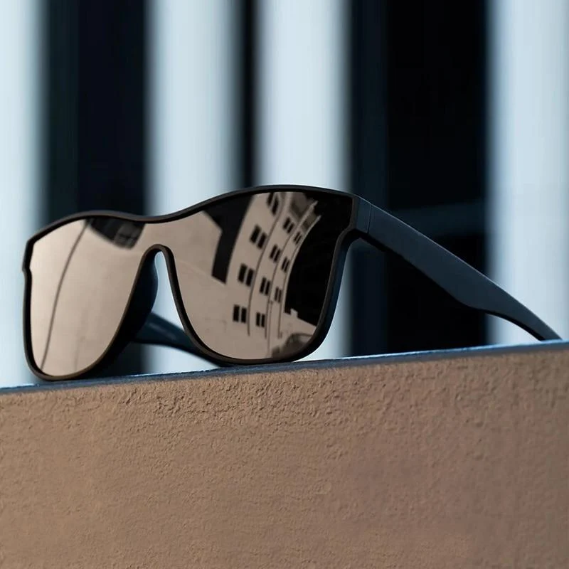 Quadratische polarisierte Sonnenbrille Männer Frauen Fashion Square männliche Sonnenbrille Marke Design einteilige Linse Brille UV400