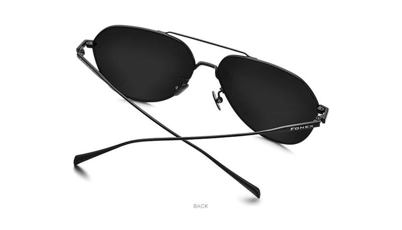 Polarisierte Sonnenbrille aus Titan für Herren, Markendesign, quadratische Sonnenbrille für Männer 2019, neue Modelle zum Autofahren im Freien, UV400-Schutz, 8506