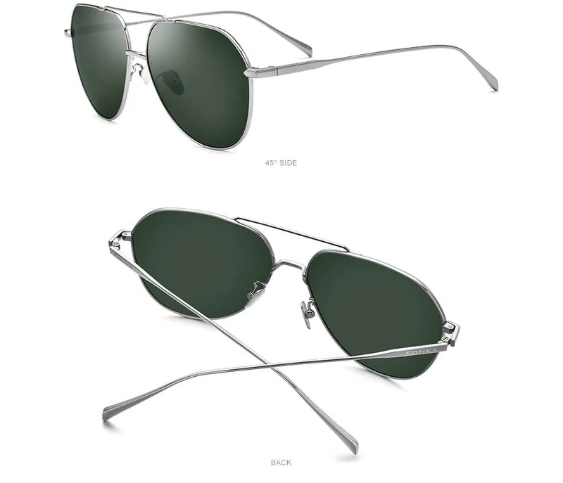 Polarisierte Sonnenbrille aus Titan für Herren, Markendesign, quadratische Sonnenbrille für Männer 2019, neue Modelle zum Autofahren im Freien, UV400-Schutz, 8506