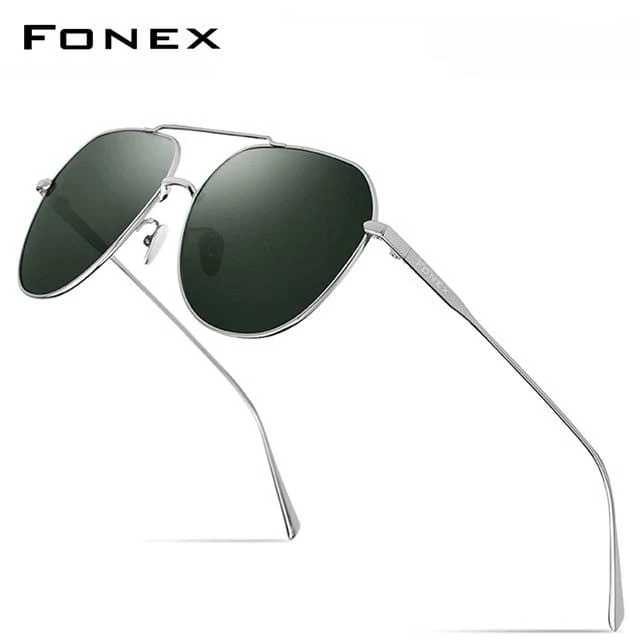 Polarisierte Sonnenbrille aus Titan für Herren, Markendesign, quadratische Sonnenbrille für Männer 2019, neue Modelle zum Autofahren im Freien, UV400-Schutz, 8506