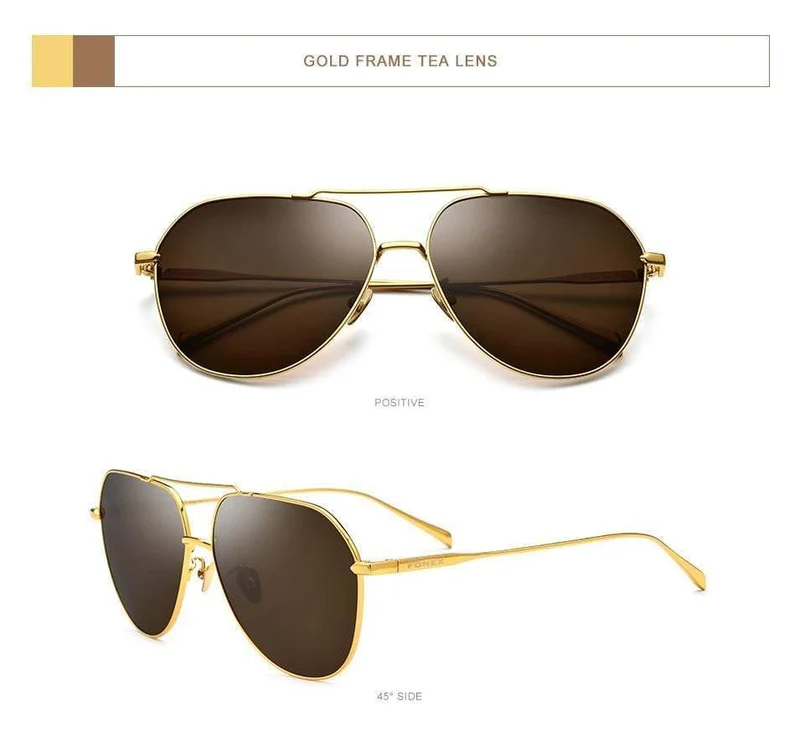 Polarisierte Sonnenbrille aus Titan für Herren, Markendesign, quadratische Sonnenbrille für Männer 2019, neue Modelle zum Autofahren im Freien, UV400-Schutz, 8506