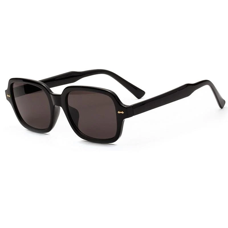 Mode Unisex Square Sonnenbrille Männer Frauen Mode Kleiner Rahmen Gelbe Sonnenbrille Weiblich Retro Niet Brille UV400 O403