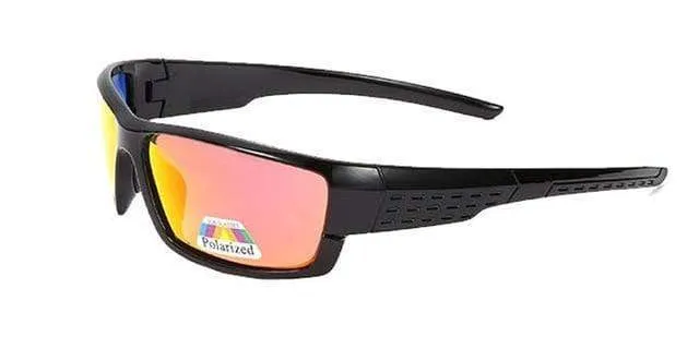 Polarisierte Sonnenbrillen Herren Markendesigner Square Sports Sonnenbrillen für Männer mit schwarzer Rahmenbrille UV400 okulary
