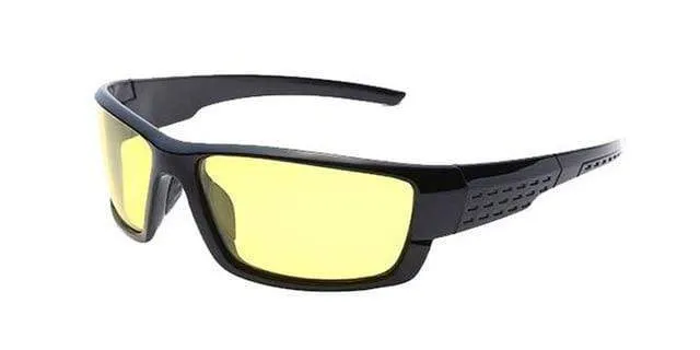 Polarisierte Sonnenbrillen Herren Markendesigner Square Sports Sonnenbrillen für Männer mit schwarzer Rahmenbrille UV400 okulary
