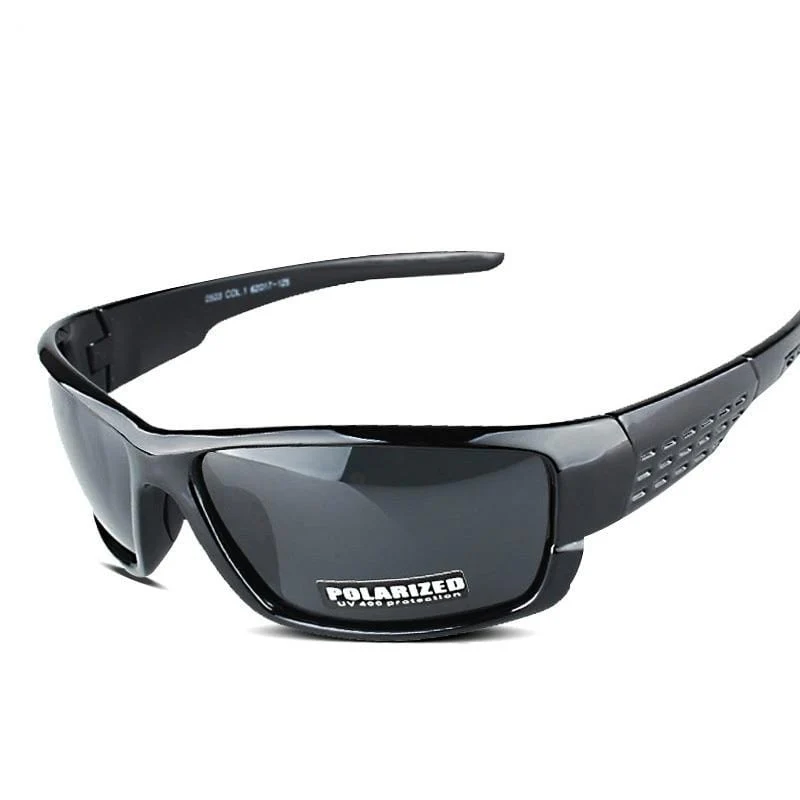 Polarisierte Sonnenbrillen Herren Markendesigner Square Sports Sonnenbrillen für Männer mit schwarzer Rahmenbrille UV400 okulary