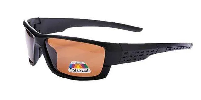 Polarisierte Sonnenbrillen Herren Markendesigner Square Sports Sonnenbrillen für Männer mit schwarzer Rahmenbrille UV400 okulary
