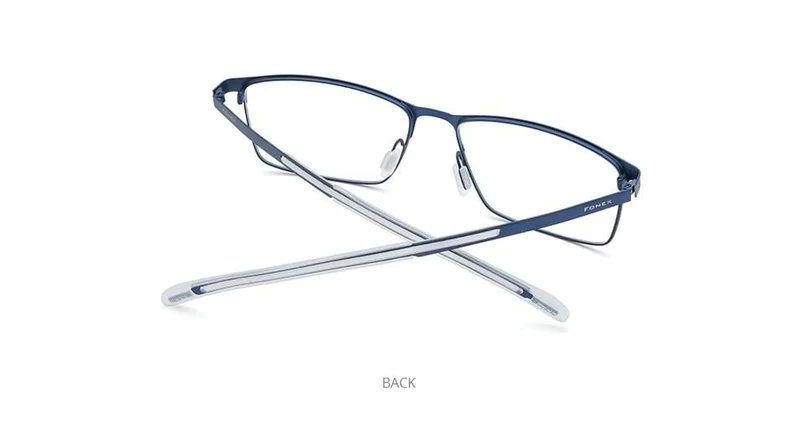 Titan-Brillenrahmen für Männer, quadratisch, für Myopie, optische Korrekturgläser, Rahmen für Männer 2020, rutschfeste Silikonbrille 8521