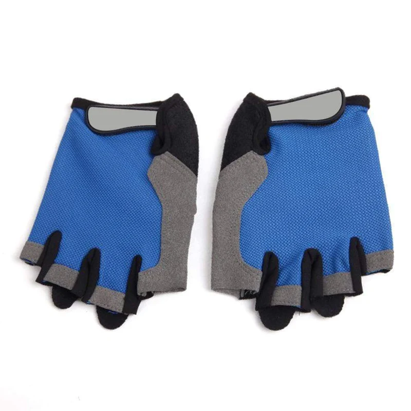 Fahrradhandschuhe, rutschfest, schweißabweisend, für Herren und Damen, Halbfinger-Handschuhe, atmungsaktiv, stoßfest, Sporthandschuhe, Fahrradhandschuh