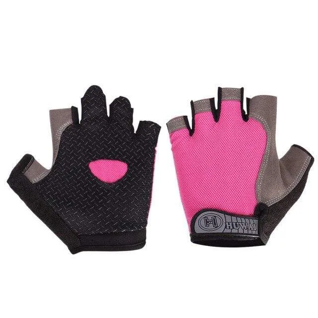 Fahrradhandschuhe, rutschfest, schweißabweisend, für Herren und Damen, Halbfinger-Handschuhe, atmungsaktiv, stoßfest, Sporthandschuhe, Fahrradhandschuh