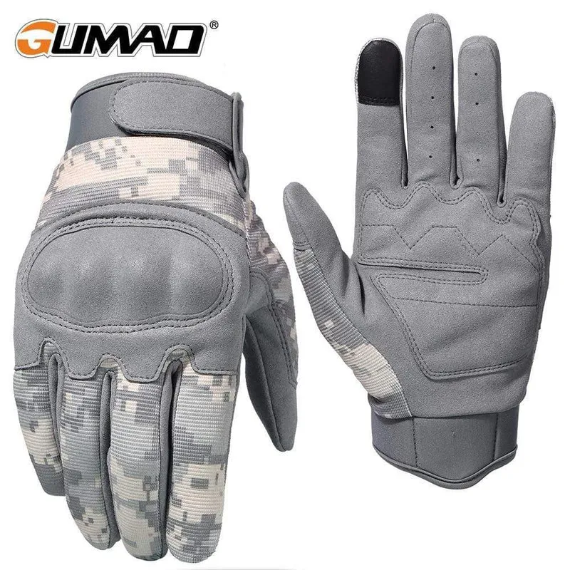 Vollfingerhandschuh Airsoft Fahrradhandschuhe Touchscreen Camouflage Taktische Fäustlinge Militär Kampf Schießen Paintball Wandern Männer