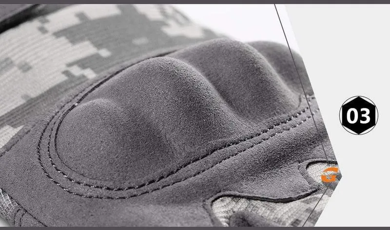 Vollfingerhandschuh Airsoft Fahrradhandschuhe Touchscreen Camouflage Taktische Fäustlinge Militär Kampf Schießen Paintball Wandern Männer