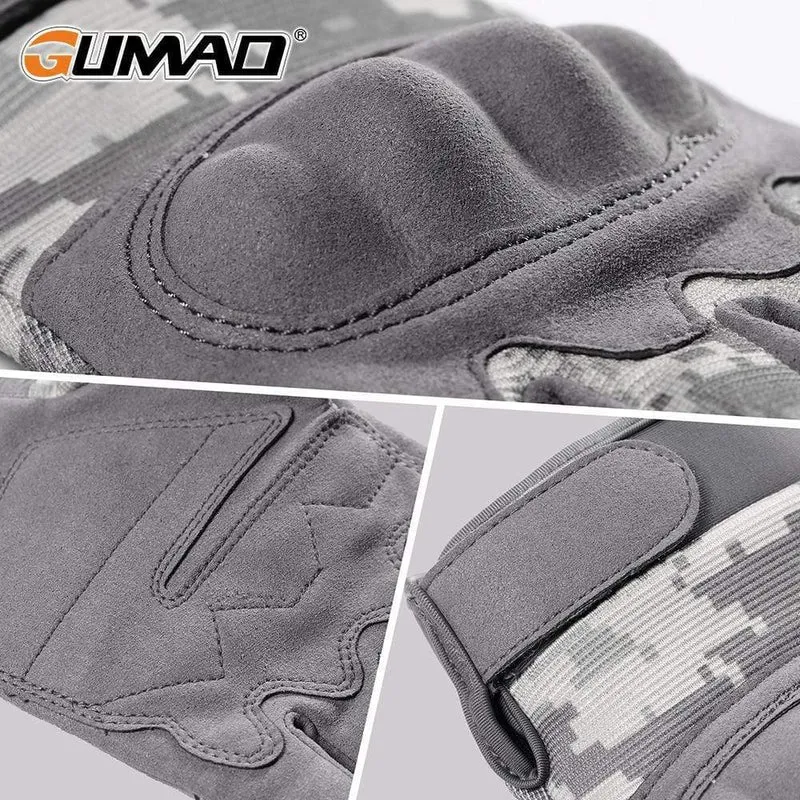 Vollfingerhandschuh Airsoft Fahrradhandschuhe Touchscreen Camouflage Taktische Fäustlinge Militär Kampf Schießen Paintball Wandern Männer