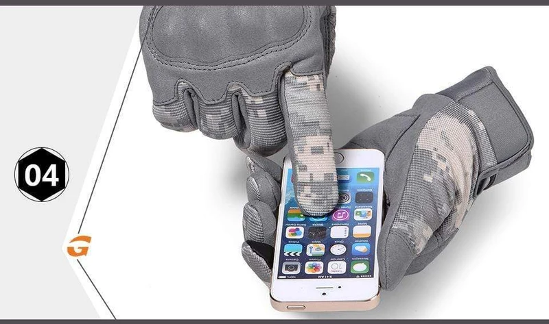 Vollfingerhandschuh Airsoft Fahrradhandschuhe Touchscreen Camouflage Taktische Fäustlinge Militär Kampf Schießen Paintball Wandern Männer
