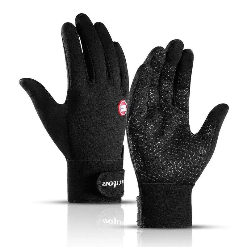 Herbst und Winter Outdoor-Sport Männer und Frauen wasserdichte winddichte warme Handschuhe Reiten Touchscreen Reißverschluss Ski Vollfingerhandschuh