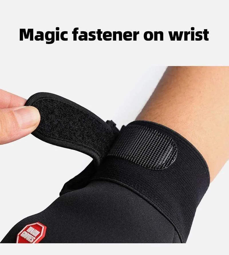 Herbst und Winter Outdoor-Sport Männer und Frauen wasserdichte winddichte warme Handschuhe Reiten Touchscreen Reißverschluss Ski Vollfingerhandschuh