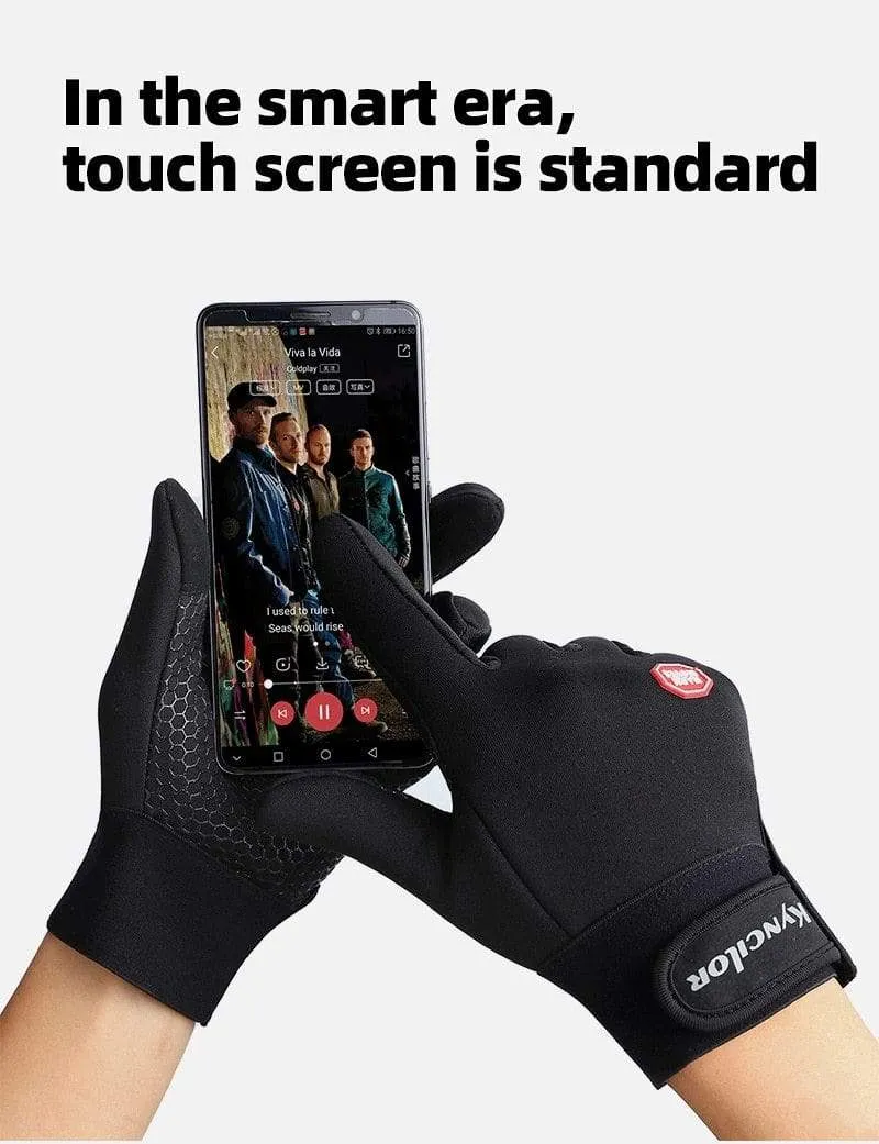 Herbst und Winter Outdoor-Sport Männer und Frauen wasserdichte winddichte warme Handschuhe Reiten Touchscreen Reißverschluss Ski Vollfingerhandschuh