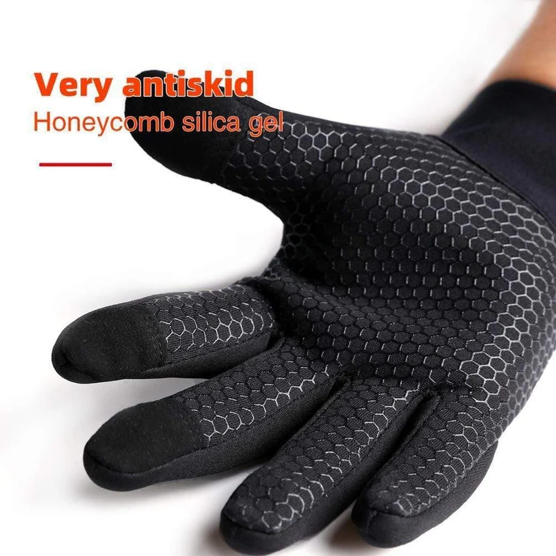 Herbst und Winter Outdoor-Sport Männer und Frauen wasserdichte winddichte warme Handschuhe Reiten Touchscreen Reißverschluss Ski Vollfingerhandschuh