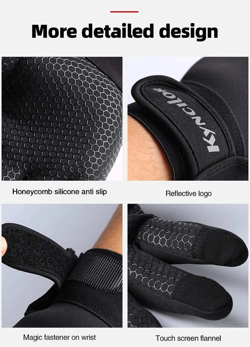 Herbst und Winter Outdoor-Sport Männer und Frauen wasserdichte winddichte warme Handschuhe Reiten Touchscreen Reißverschluss Ski Vollfingerhandschuh