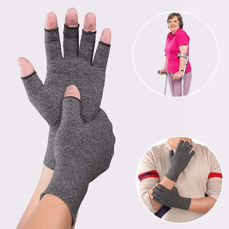 Frauen Männer Arthritis Kompression Handschuhe Fingerlose Gelenk Schmerzen Relief Rheumatoide Arthrose Hand Handgelenk Unterstützung Therapie Fäustlinge