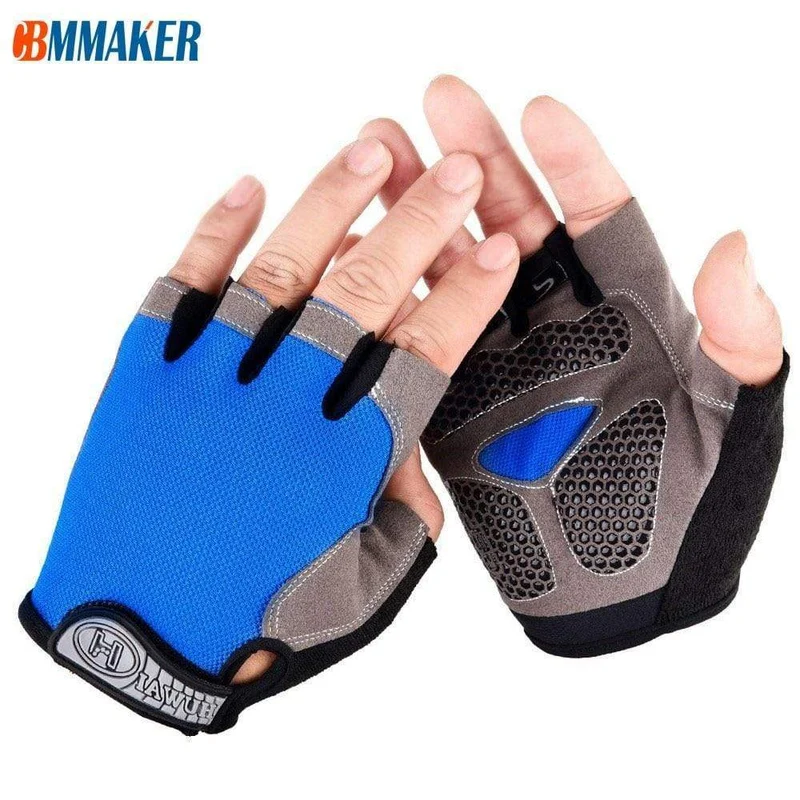 Fahrradhandschuhe, rutschfest, schnelltrocknend, Herren/Damen, Halbfinger-Fahrradhandschuhe, atmungsaktiv, Sommer, Mountainbike, Sporthandschuhe, L/XL, Code