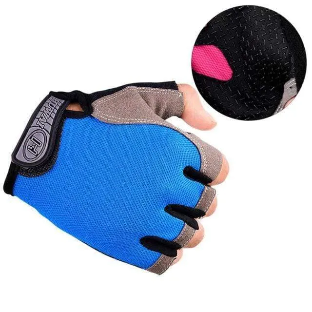 Fahrradhandschuhe, rutschfest, schnelltrocknend, Herren/Damen, Halbfinger-Fahrradhandschuhe, atmungsaktiv, Sommer, Mountainbike, Sporthandschuhe, L/XL, Code