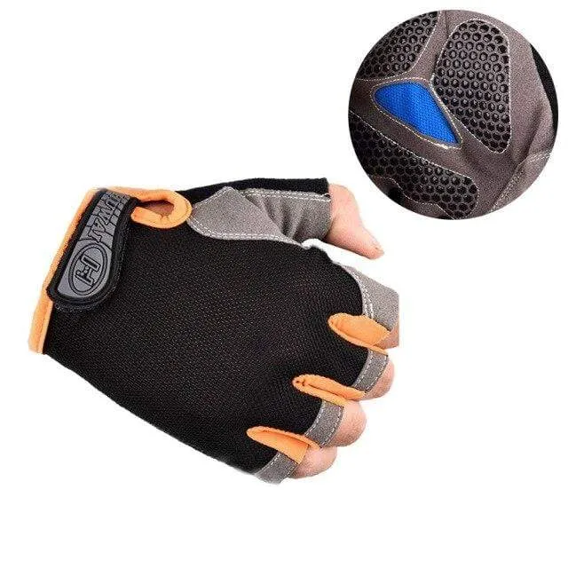 Fahrradhandschuhe, rutschfest, schnelltrocknend, Herren/Damen, Halbfinger-Fahrradhandschuhe, atmungsaktiv, Sommer, Mountainbike, Sporthandschuhe, L/XL, Code