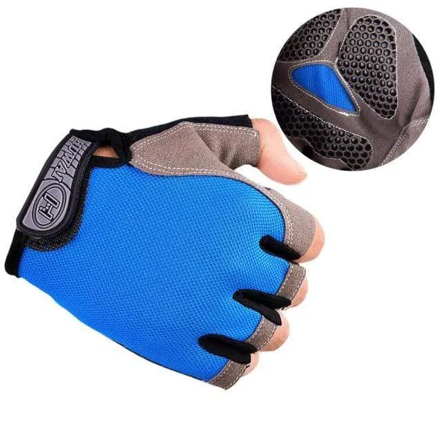 Fahrradhandschuhe, rutschfest, schnelltrocknend, Herren/Damen, Halbfinger-Fahrradhandschuhe, atmungsaktiv, Sommer, Mountainbike, Sporthandschuhe, L/XL, Code