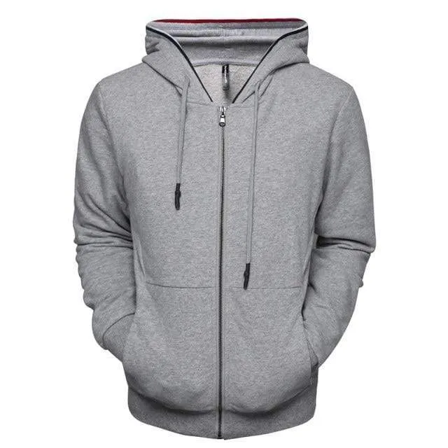 Zipper Cardigan Hoodies Männer Baumwolle Weiches Gefühl Einfarbig männer Sweatshirts Slim Fit Hohe Qualität Hoodied Männer