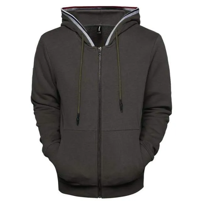 Zipper Cardigan Hoodies Männer Baumwolle Weiches Gefühl Einfarbig männer Sweatshirts Slim Fit Hohe Qualität Hoodied Männer