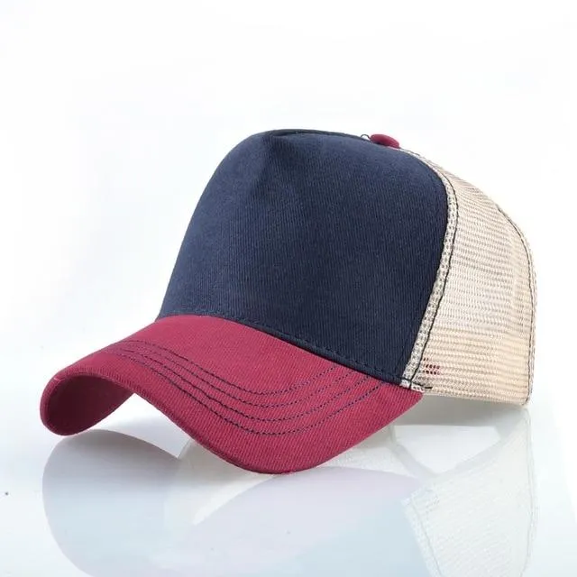 Tiere Stickerei Baseball Caps Männer Frauen Snapback Hip Hop Hut Sommer Atmungsaktive Mesh Sonne Gorras Unisex Streetwear Knochen