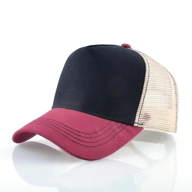 Tiere Stickerei Baseball Caps Männer Frauen Snapback Hip Hop Hut Sommer Atmungsaktive Mesh Sonne Gorras Unisex Streetwear Knochen
