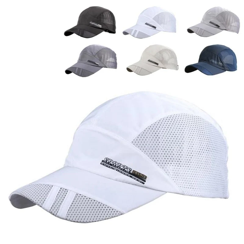 Herren Sommer Outdoor Sport Baseball Hut Lauf Visor Cap Heiße Beliebte Neue Coole Quick Dry Mesh Cap 6 Farben