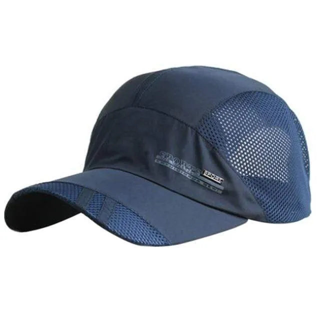 Herren Sommer Outdoor Sport Baseball Hut Lauf Visor Cap Heiße Beliebte Neue Coole Quick Dry Mesh Cap 6 Farben