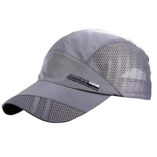 Herren Sommer Outdoor Sport Baseball Hut Lauf Visor Cap Heiße Beliebte Neue Coole Quick Dry Mesh Cap 6 Farben