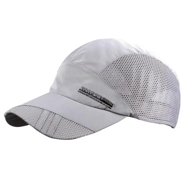 Herren Sommer Outdoor Sport Baseball Hut Lauf Visor Cap Heiße Beliebte Neue Coole Quick Dry Mesh Cap 6 Farben