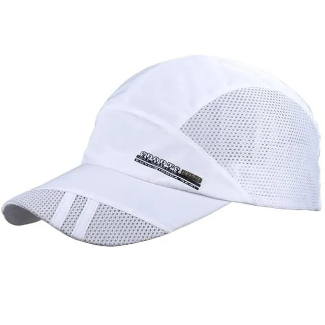 Herren Sommer Outdoor Sport Baseball Hut Lauf Visor Cap Heiße Beliebte Neue Coole Quick Dry Mesh Cap 6 Farben