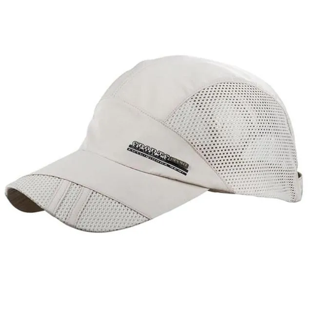 Herren Sommer Outdoor Sport Baseball Hut Lauf Visor Cap Heiße Beliebte Neue Coole Quick Dry Mesh Cap 6 Farben