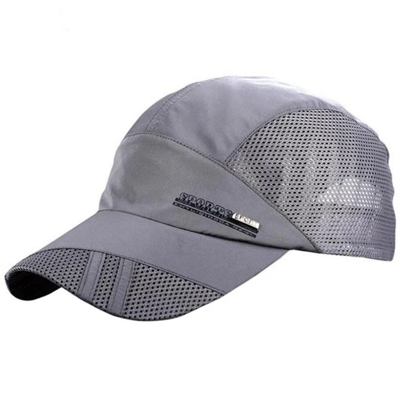 Herren Sommer Outdoor Sport Baseball Hut Lauf Visor Cap Heiße Beliebte Neue Coole Quick Dry Mesh Cap 6 Farben