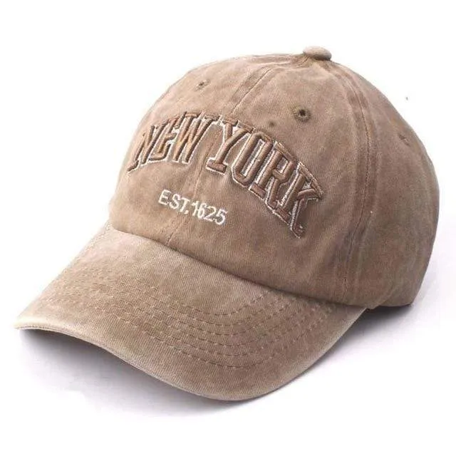 Baseballkappe für Erwachsene aus Baumwolle, gewaschen, Papa-Hüte für Herren, 3D-Stickerei, Grau, Orange, Braun, Marineblau, Khaki, Größe 58 cm