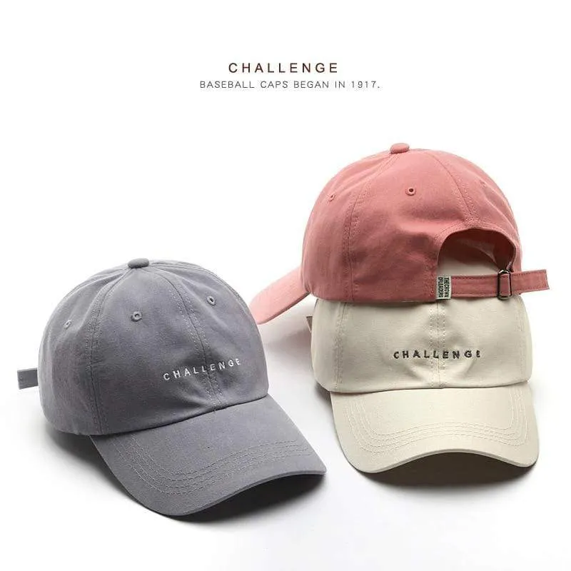 Baseballkappe für Damen und Herren, Sommermode, Visierkappe, Jungen und Mädchen, lässige Snapback-Mütze, CHALLENGE Hip-Hop-Hüte