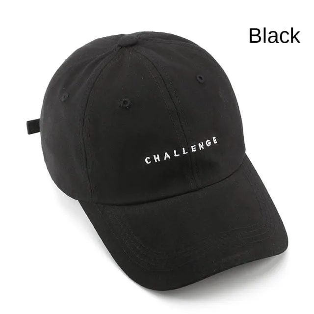 Baseballkappe für Damen und Herren, Sommermode, Visierkappe, Jungen und Mädchen, lässige Snapback-Mütze, CHALLENGE Hip-Hop-Hüte